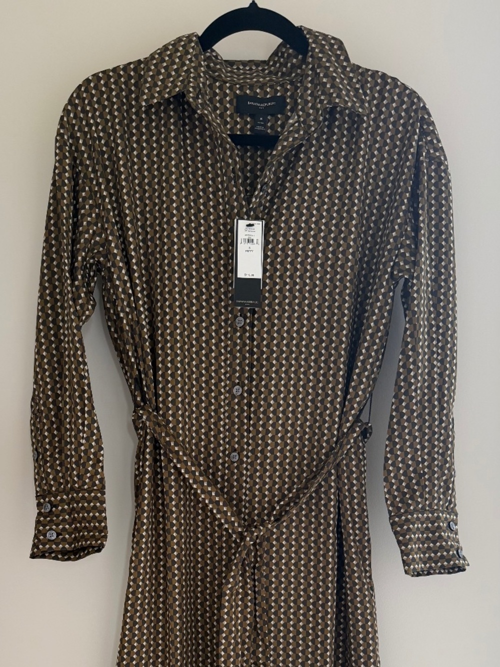Tie-Waist Maxi Shirtdress